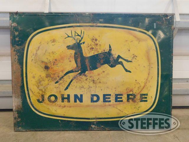 Vintage Metal 58"x42" 4-Legged John Deere Sign 